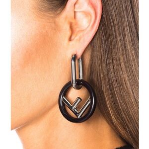 Fendi Logo Earrings